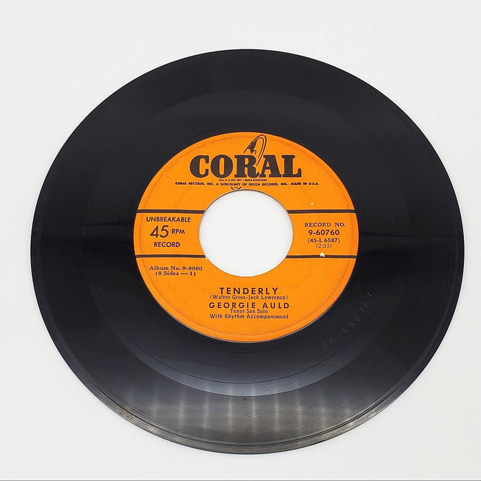 Georgie Auld Tenderly Single Record Coral 1952 9-60760 1