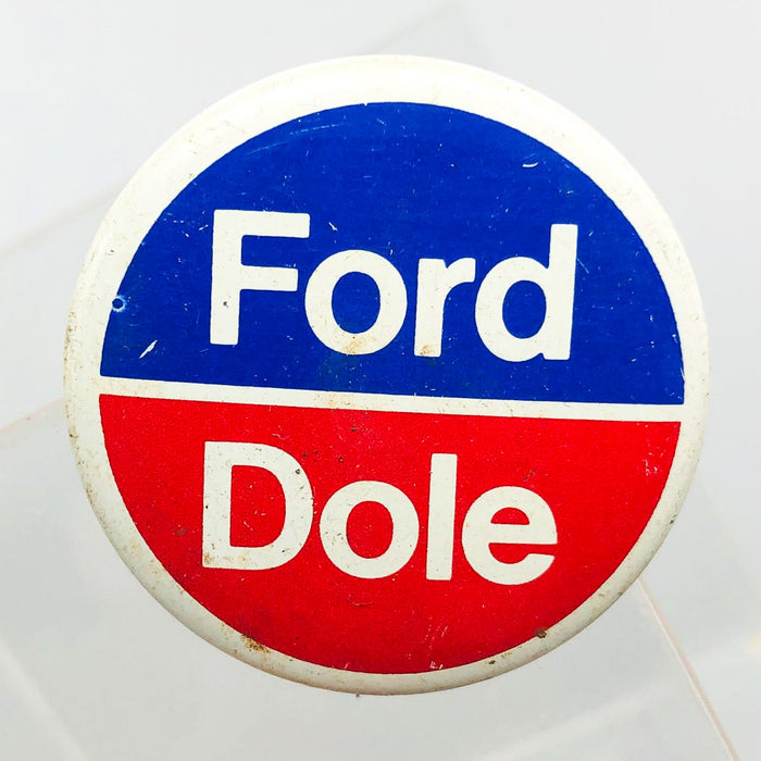 Ford Dole Button Pin 1.25" Gerald Bob Political Campaign President Committee 2