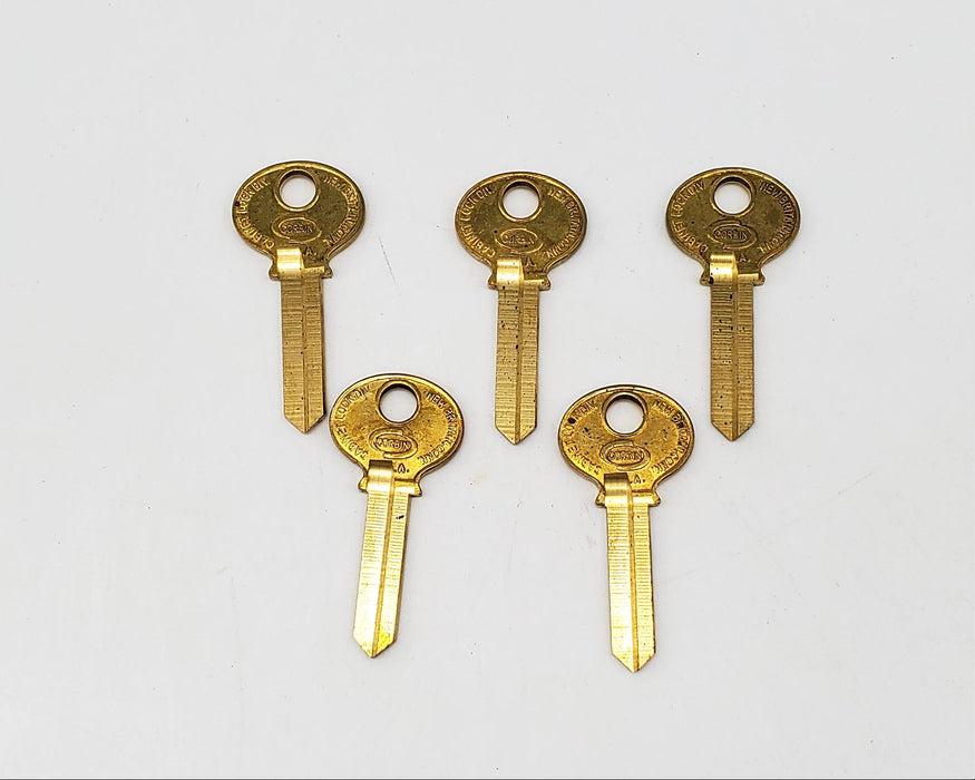 5x Corbin 8688 CCR VR Key Blanks Brass USA Made NOS 3