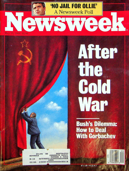 Newsweek Magazine May 15 1989 Oliver North Guilty Plea Cold War Ends George Bush