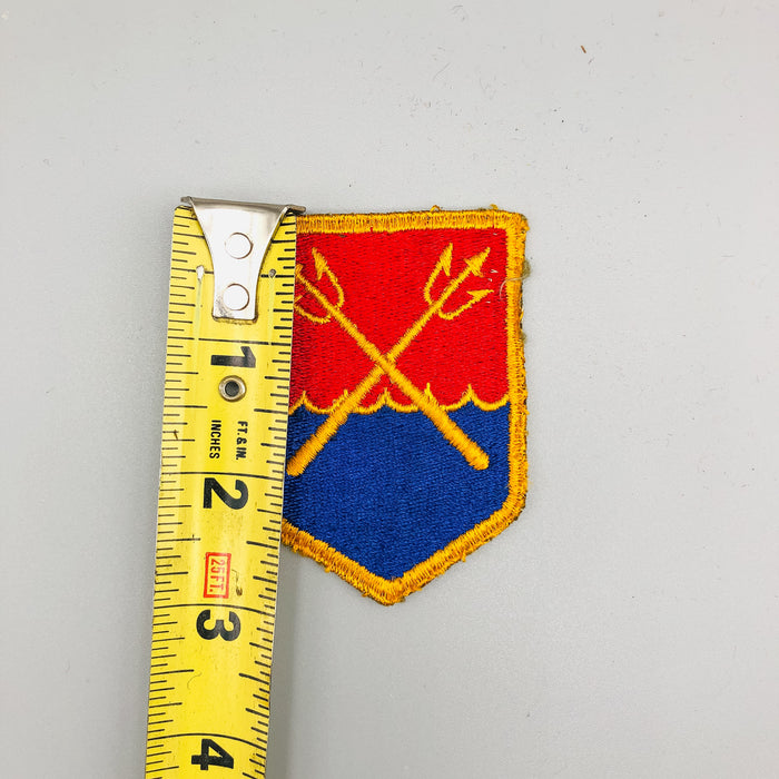 WW2 US Army Patch Eastern Defense Command Crossed Trident Pitchfork No Glow 1