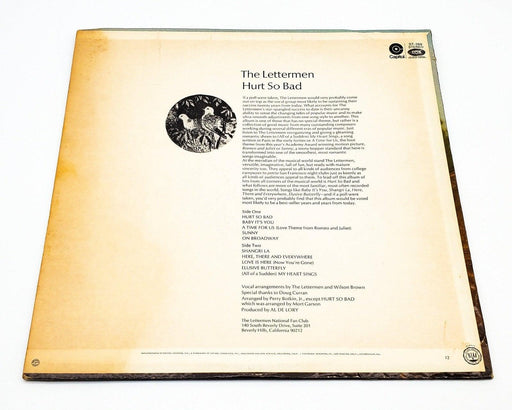 The Lettermen Hurt So Bad 33 RPM LP Record Capitol Records 1969 ST-269 2