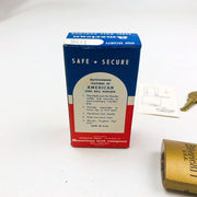 Vintage American Lock Company Steel Ball Padlock Model 106 KA22576 New Old Stock 11