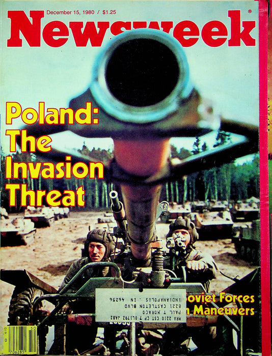 Newsweek Magazine December 15 1980 Poland Invasion Threat Russia On Border Ready 1