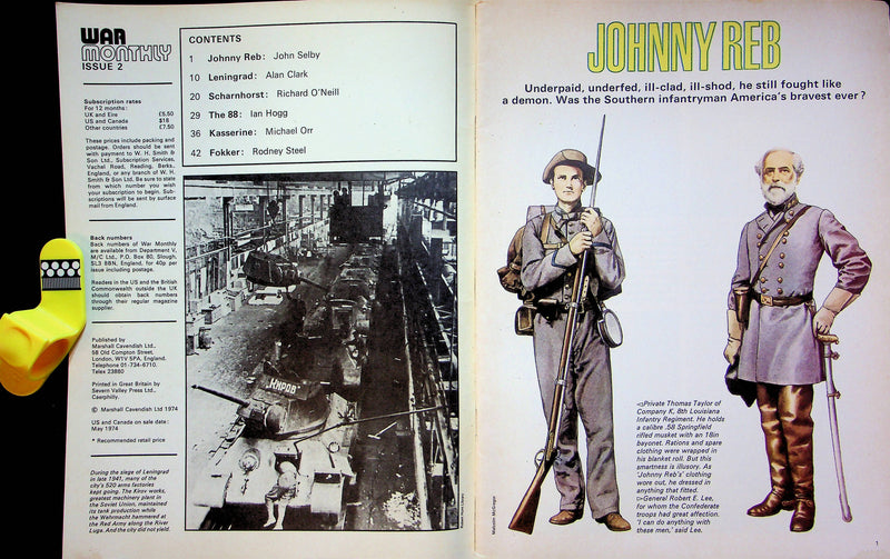 War Monthly Magazine May 1974 #2 Johnny Reb Americas Finest Ever Leningrad Seige 3