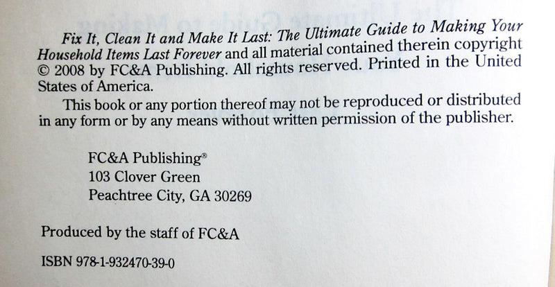 Fix It, Clean It, and Make It Last & Now That's Ingenious: PB- Qty 2 | USED