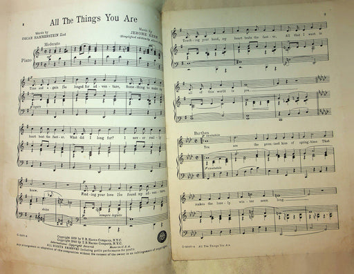 Till The Clouds Roll By Sheet Music All The Things You Are Judy Garland Sinatra 2