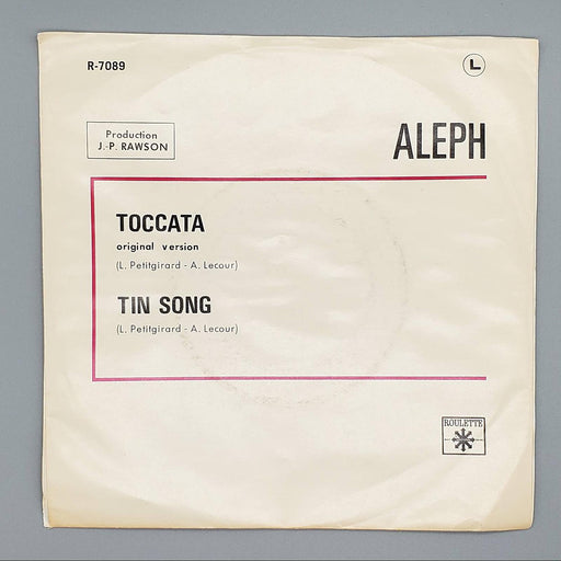 Aleph Toccata / Tin Song Record Roulette 1970 R-7089 PROMO Psychedelic Rock 2