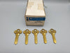 5x Corbin BX1-57B2 Key Blanks 57B2 Keyway Brass 6 Pin NOS 3
