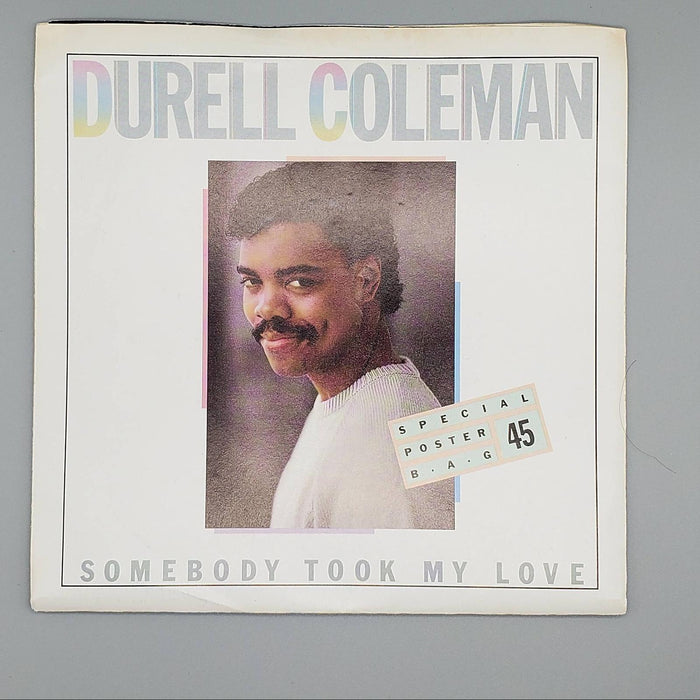 Durell Coleman Somebody Took My Love Single Record Island Records 1985 POSTER 1