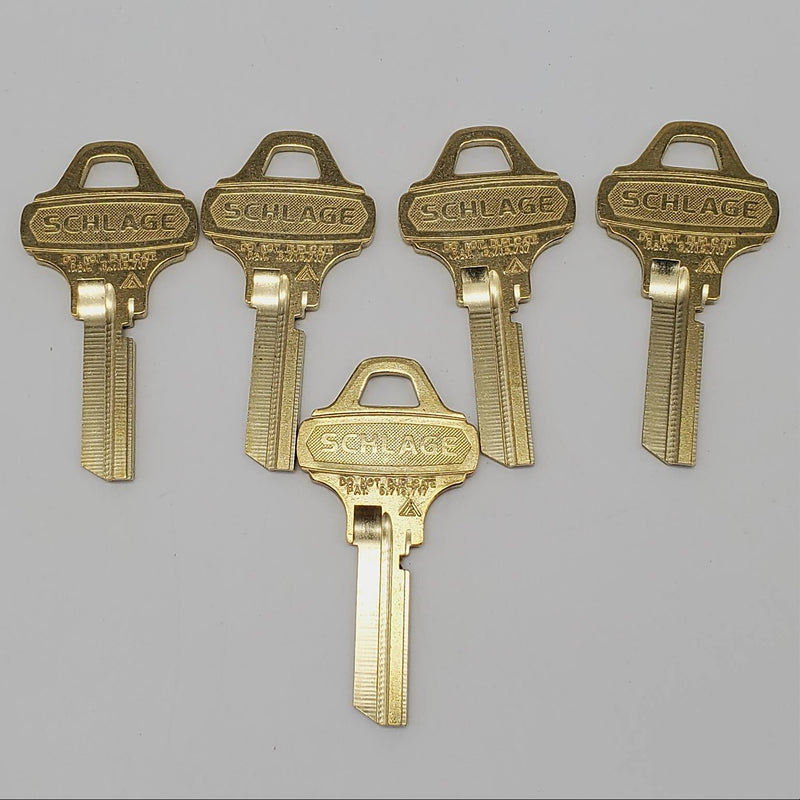 Schlage Everest 35-007 C345 Key Blanks Nickel Silver 6 Pin Lot Of 5 NOS 3