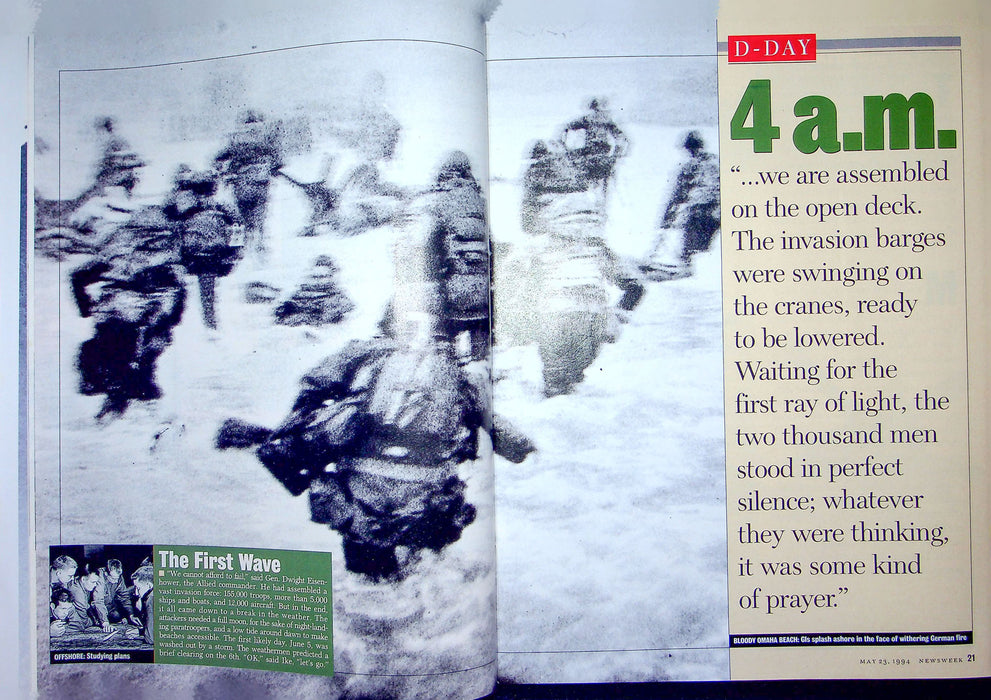 Newsweek Magazine May 21 1994 D-Day Stories Photos 1st Landing WW2 Invasion