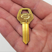 5x Corbin B Z1 59A2-5 Key Blanks Brass 5 Pin USA Made NOS Tarnished 1