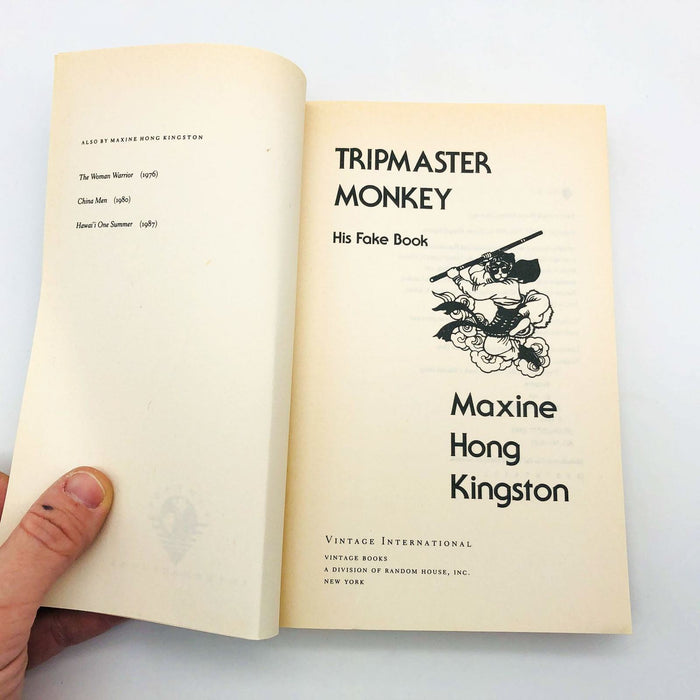 Maxine Hong Kingston Book Tripmaster Monkey Paperback 1990 San Francisco 1960s 6