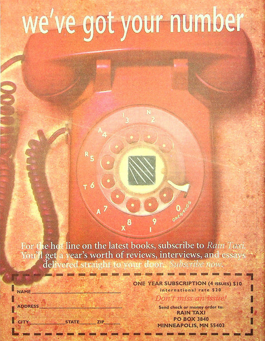 Rain Taxi Magazine Spring 1998 Review Of Books Patrick McGrath Fiction Author