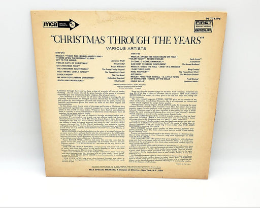 Various Christmas Through The Years 33 RPM LP Record MCA Records 1969 DL 734596 2