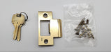 Falcon Door Knob Lock Storeroom Bright Brass US3 Beverly 580 DL 2-3/8in BS NOS 7