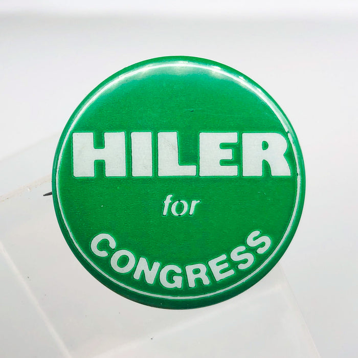 John Hiler For Congress Button 1.5" Pinback Campaign Political Vintage 2