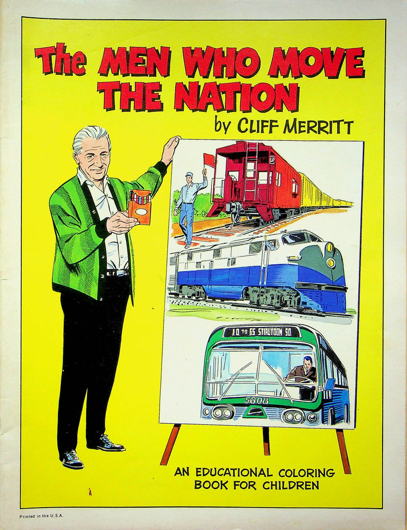The Men Who Move The Nation Coloring Book Cliff Merritt 1970s Children Cleveland