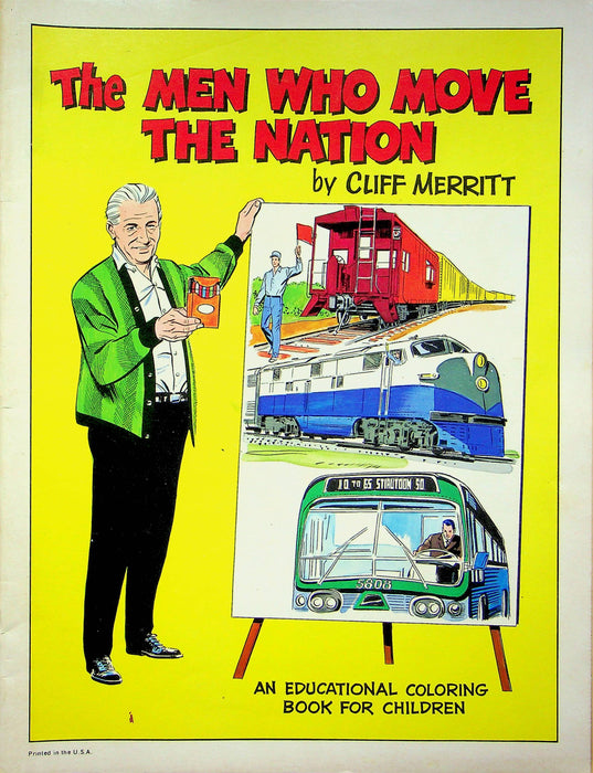 The Men Who Move The Nation Coloring Book Cliff Merritt 1970s Children Cleveland