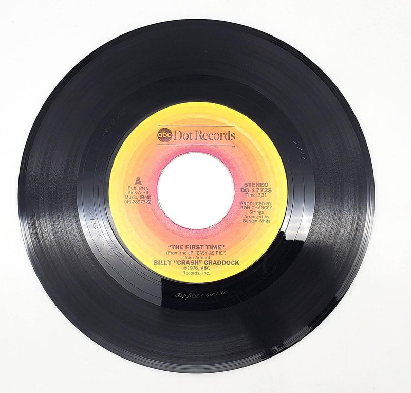 Billy 'Crash' Craddock The First Time 45 RPM Single Record ABC Dot 1976 DO-17725 1