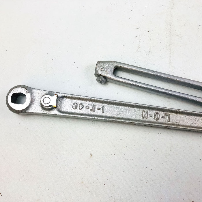 LCN Size F Potbelly Closer Arm HO90 NH ALUM Hold Open 90 Non-Handed Aluminum