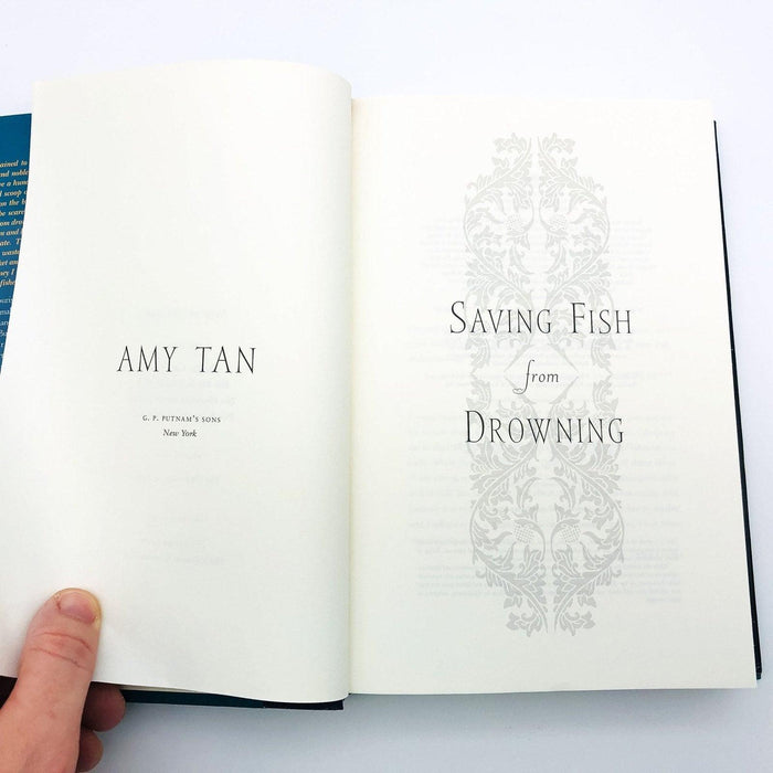 Saving Fish from Drowning Hardcover Amy Tan 2005 Burma Missing Persons Tourists 8