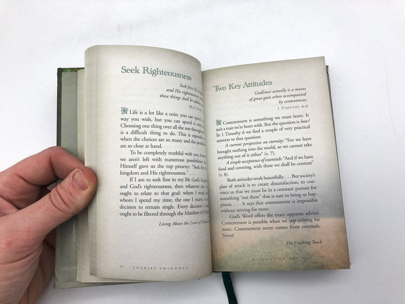Wisdom for the Way Wise Words for Busy People Charles Swindoll 2001 Nelson HC 12