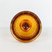 Indiana Glass Compote Candy Dish Kings Crown Amber Orange Pedestal 5.25" Tall 4