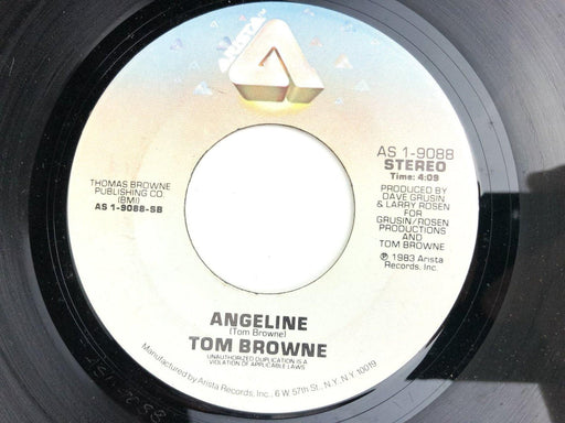 Tom Browne 45 RPM Record 7" Single Rockin' Radio / Angeline Arista 1983 1