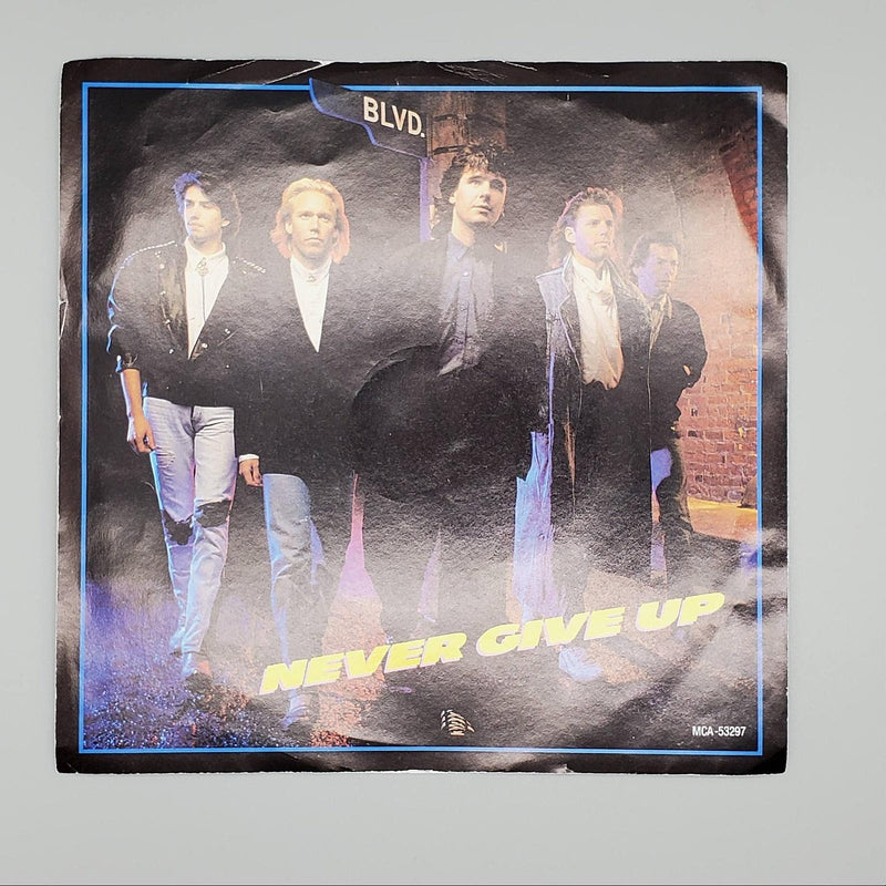 Boulevard Never Give Up Single Record MCA Records 1988 MCA-53297 PROMO 1