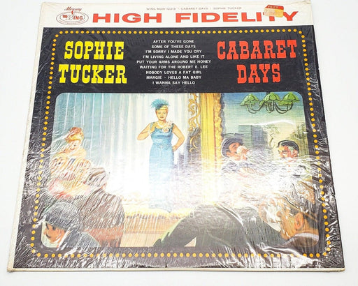 Sophie Tucker Cabaret Days 33 RPM LP Record Wing Records 1970 IN SHRINK 1