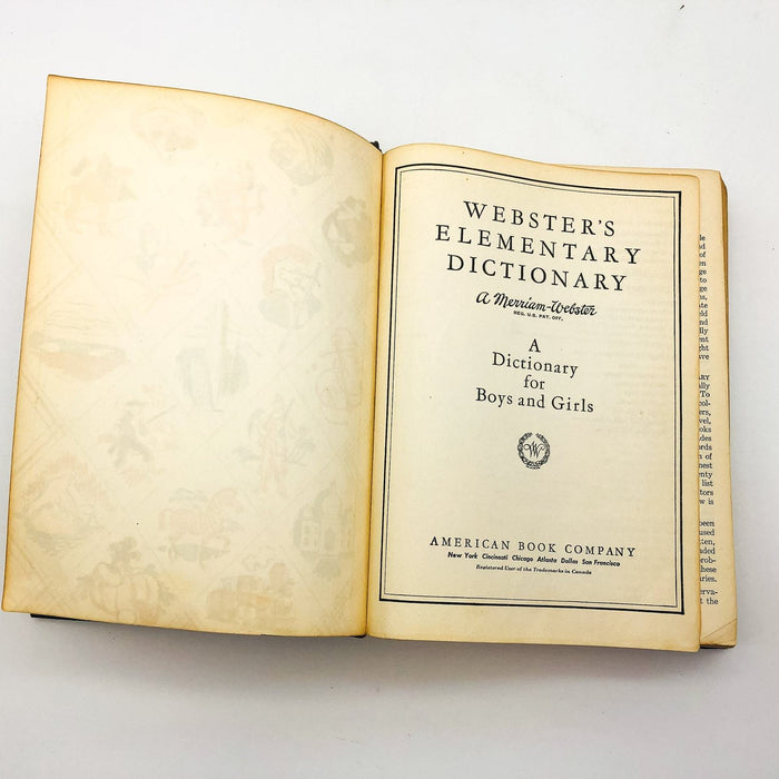 A Dictionary For Boys And Girls Hardcover Merriam Webster 1959 Illustrated 7