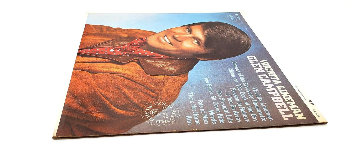 Glen Campbell Wichita Lineman 33 RPM LP Record Capitol Records 1968 ST-103 4