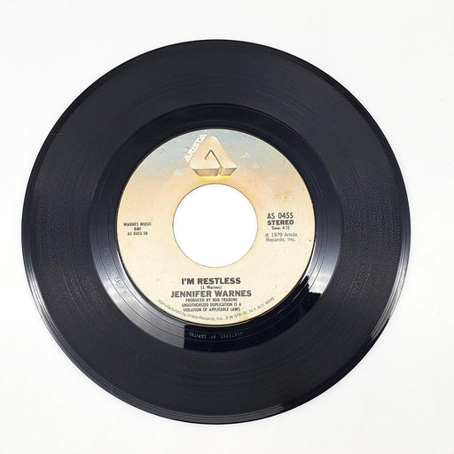 Jennifer Warnes Don't Make Me Over 45 RPM Single Record Arista 1979 AS 0455 2