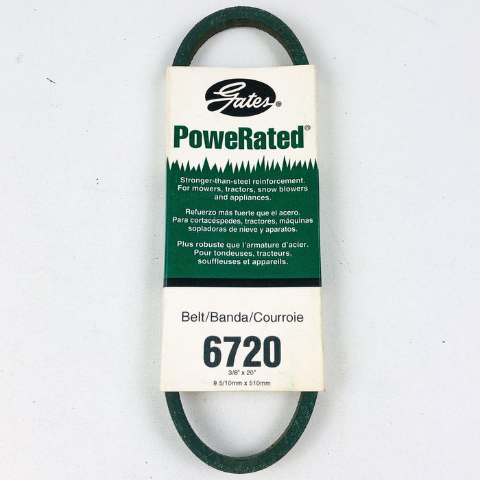 Gates Powerated 6720 3/8 x 20 Lawn Mower V Belt New Old Stock