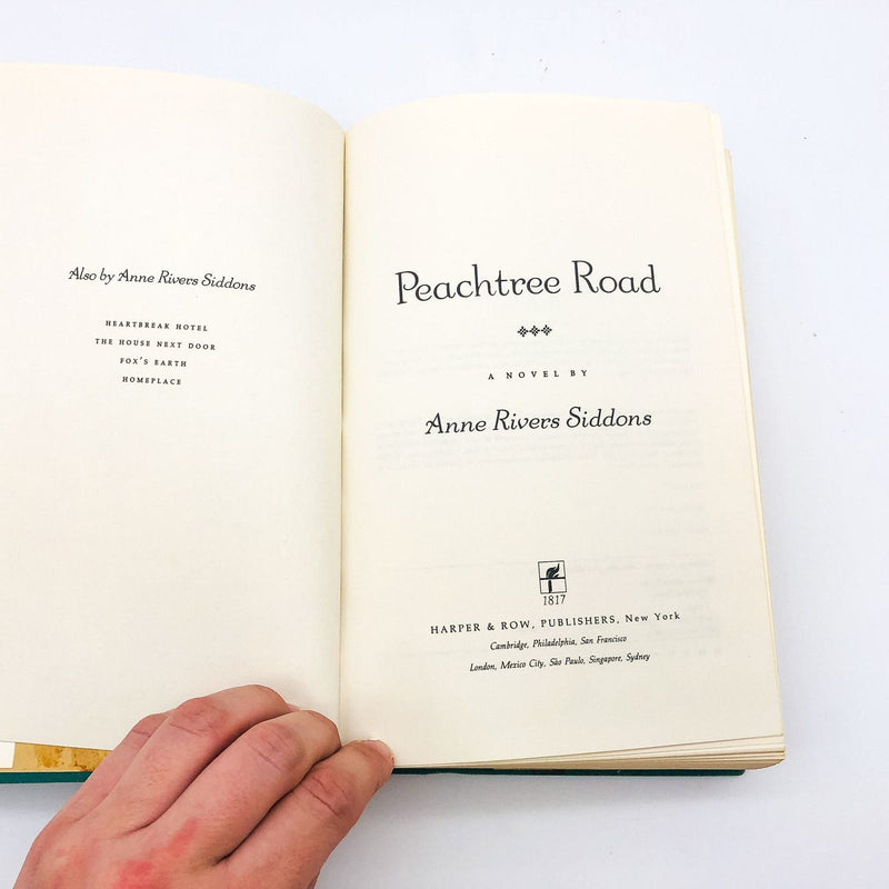 Peachtree Road Hardcover Anne Rivers Siddons 1988 Historical Atlanta 1st Edition 8