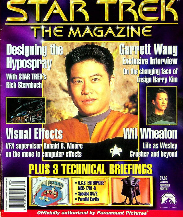 Star Trek The Magazine September 1999 No 5 Designing The Hypospray Garrett Wang 1