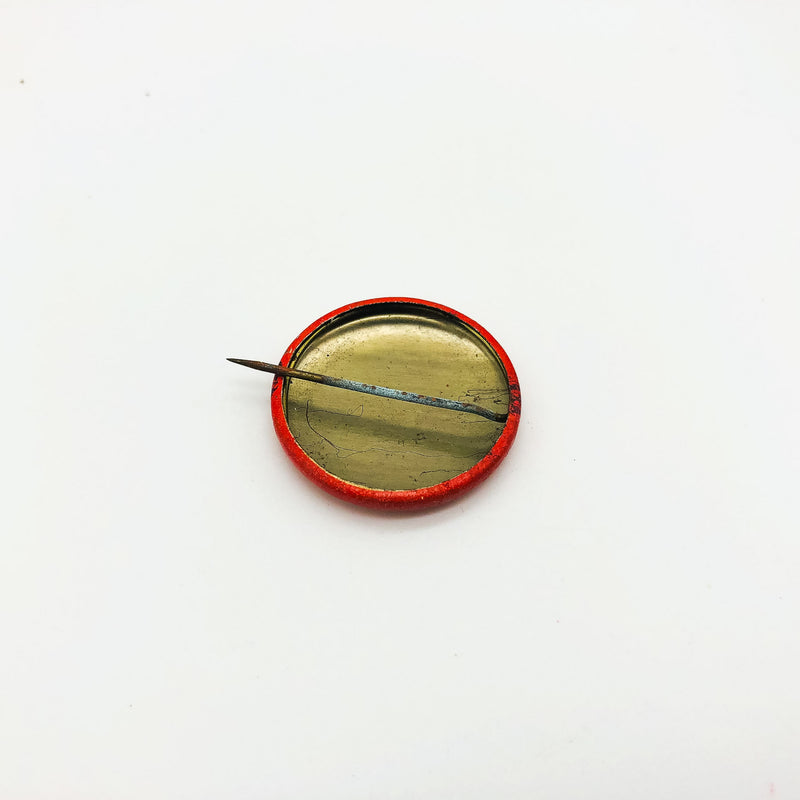 Burham For Congress Button Pin 1" Vintage Political Campaign Union Made Red 10