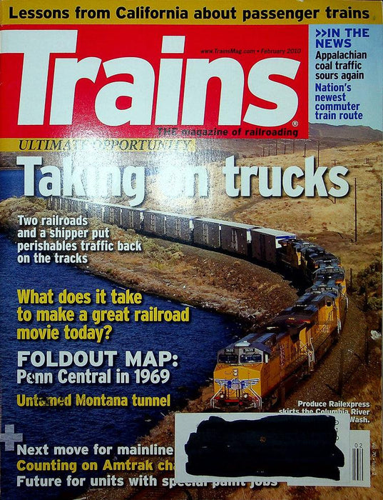 Trains Railroading Magazine February 2010 Vol 70 No 2 Taking On Trucks