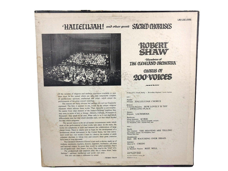 Members of the Cleveland Orchestra Chorus of 200 Voices Record Robert Shaw 1962 3