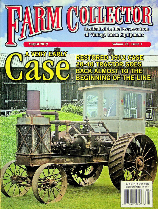 Farm Collector Magazine August 2019 Vol 22 # 1 A Very Early Case