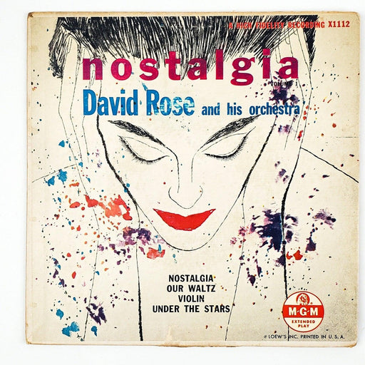 David Rose Nostalgia Vol 1 Record 45 RPM EP X1112 MGM 1954 1