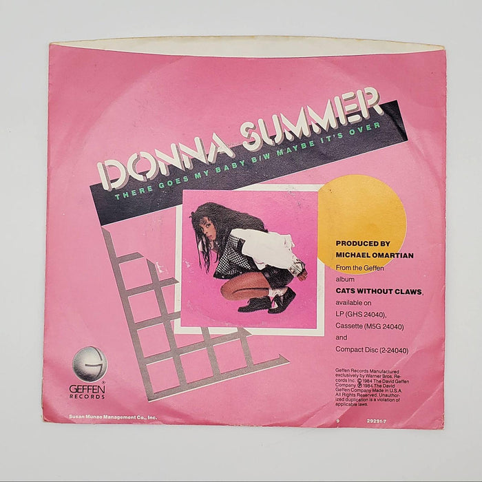 Donna Summer There Goes My Baby Single Record Geffen 1984 7-29291 2