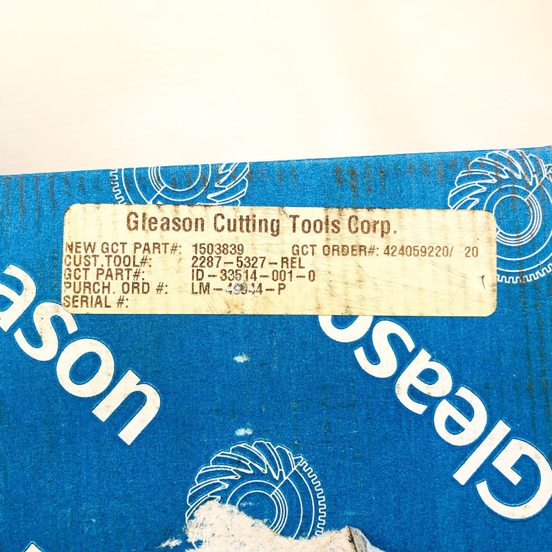 Gleason Cutting Tools 75327 Gear Hob Cutter Tool 20 Degree ID 33514 New In Box 3