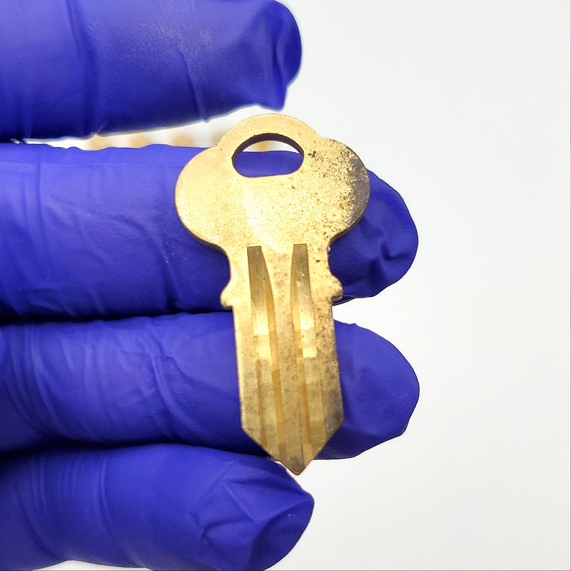 10x Chicago Lock Co. K-27 Key Blanks W Milling Brass USA Made Vintage NOS