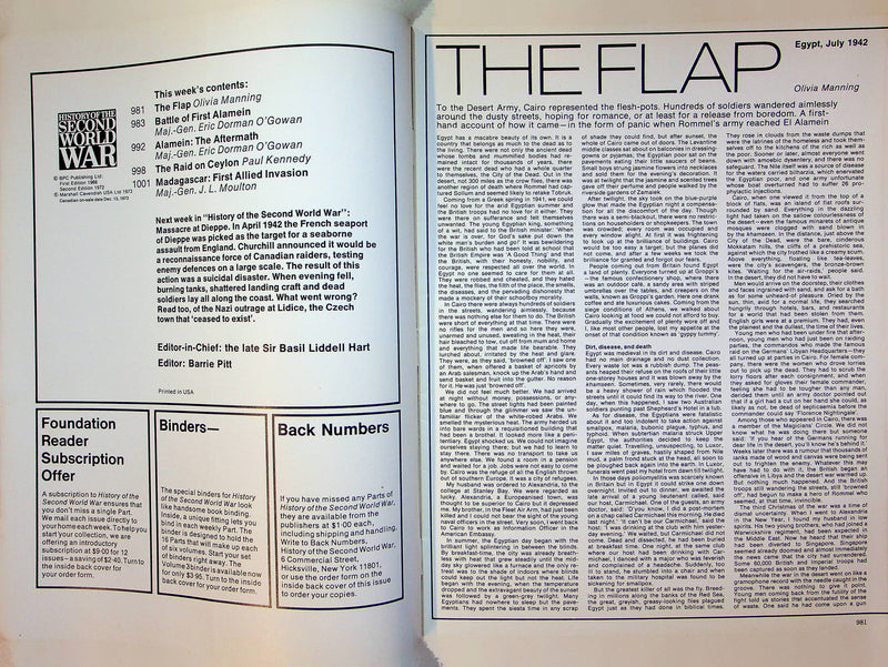 History Second World War WW2 Magazine 1973 Part 36 Battle of First Alamein 3