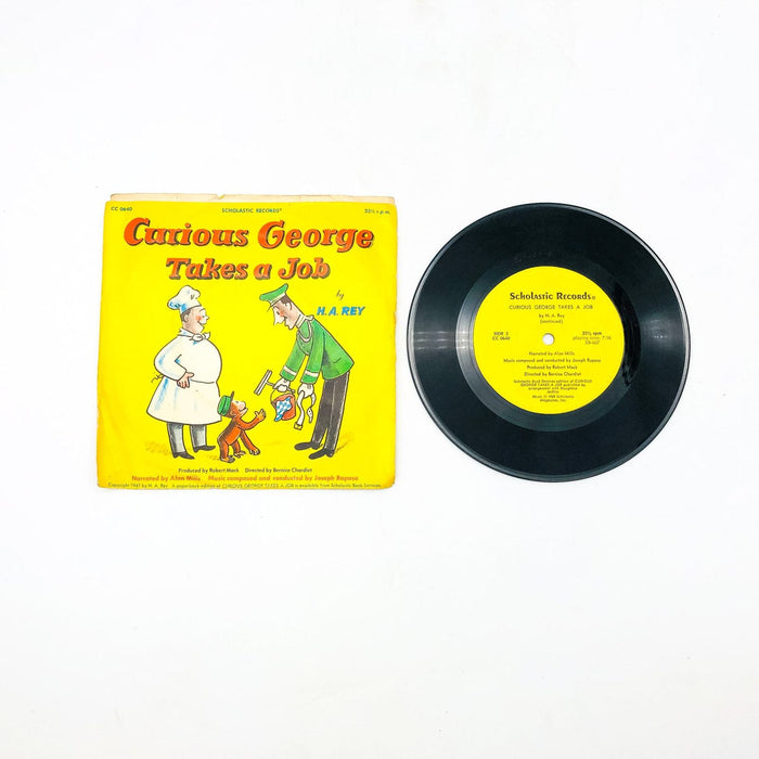 Curious George Take A Job Book on LP Record H. A. Rey 1947 Alan Mills Narrator 2