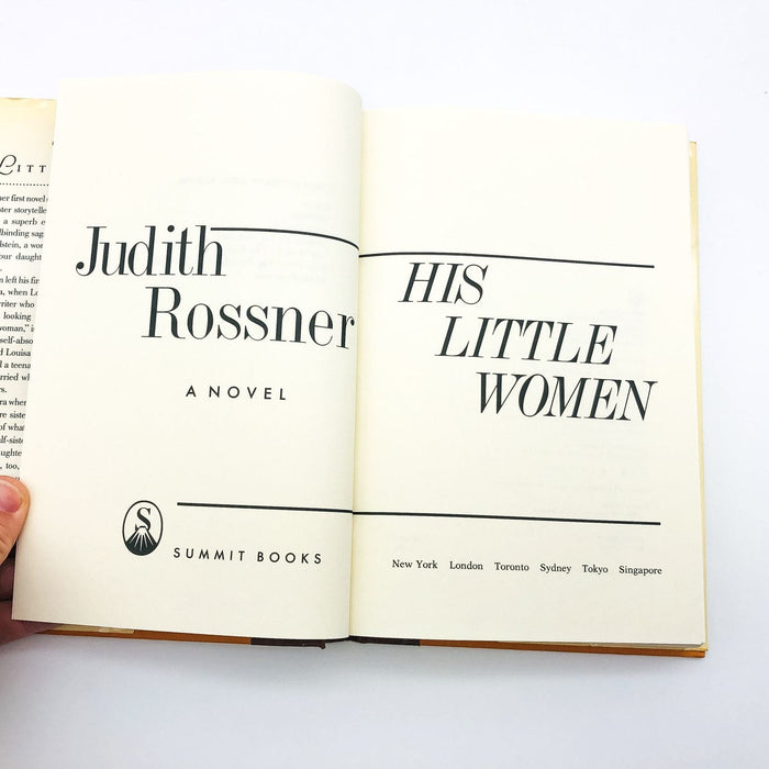 His Little Women HC Judith Rossner 1990 Hollywood Director Daughter 1st Ed Cpy1 7