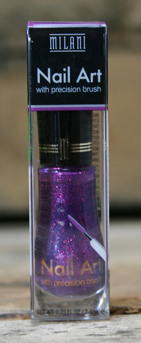 Milani Nail Art with Precision Brush Nail Polish #710 Purple Outline